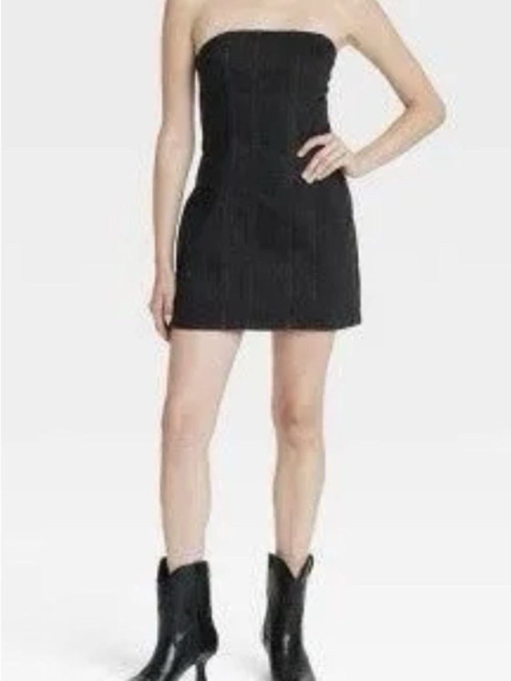 Universal Thread Black Strapless Mini Dress